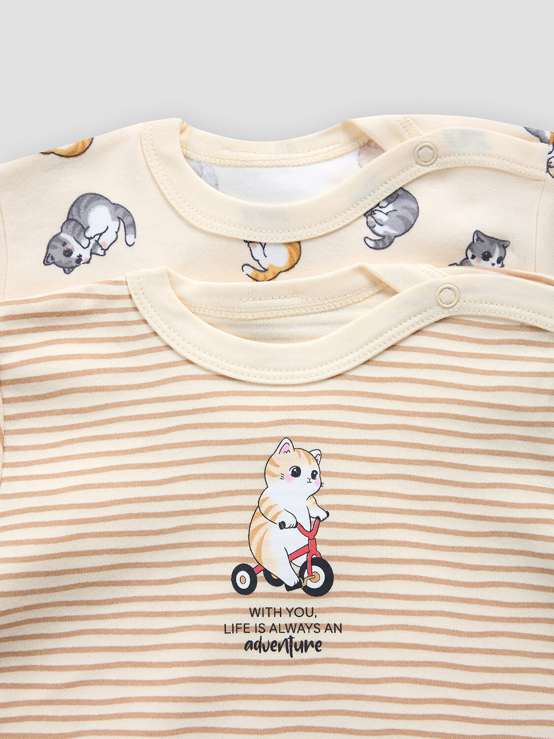 MARK FORMELLE Джемпер 588074 83108-2 котики на слив. масле +полоска на слив. масле