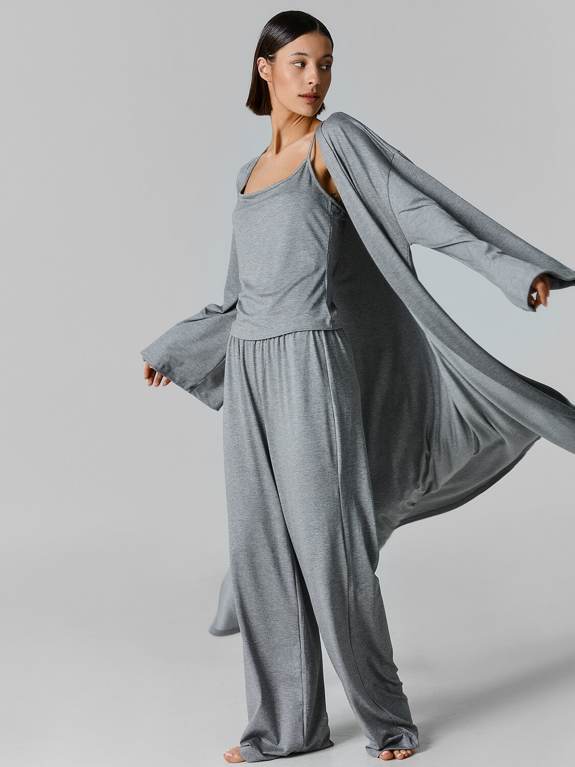 MARK FORMELLE Кардиган 588079 552296 средне -серый меланж