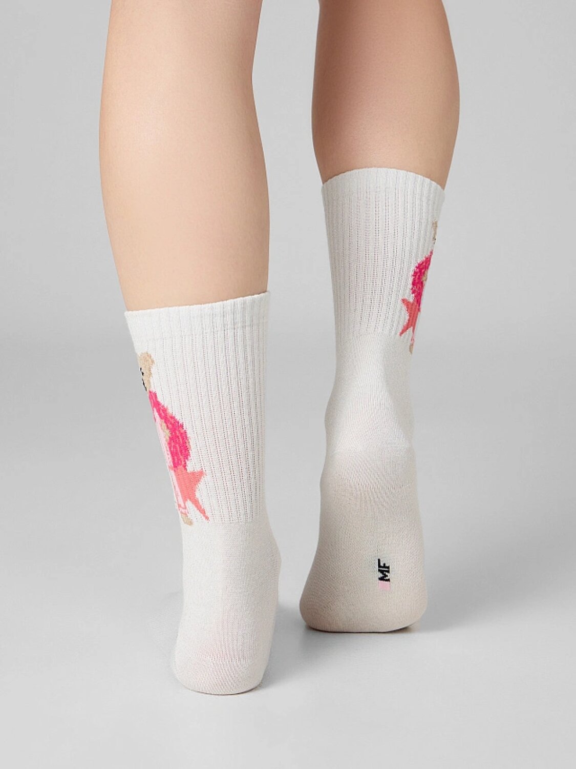 MARK FORMELLE Женские носки 588105 217K-3427 молочный /серебр.люрекс