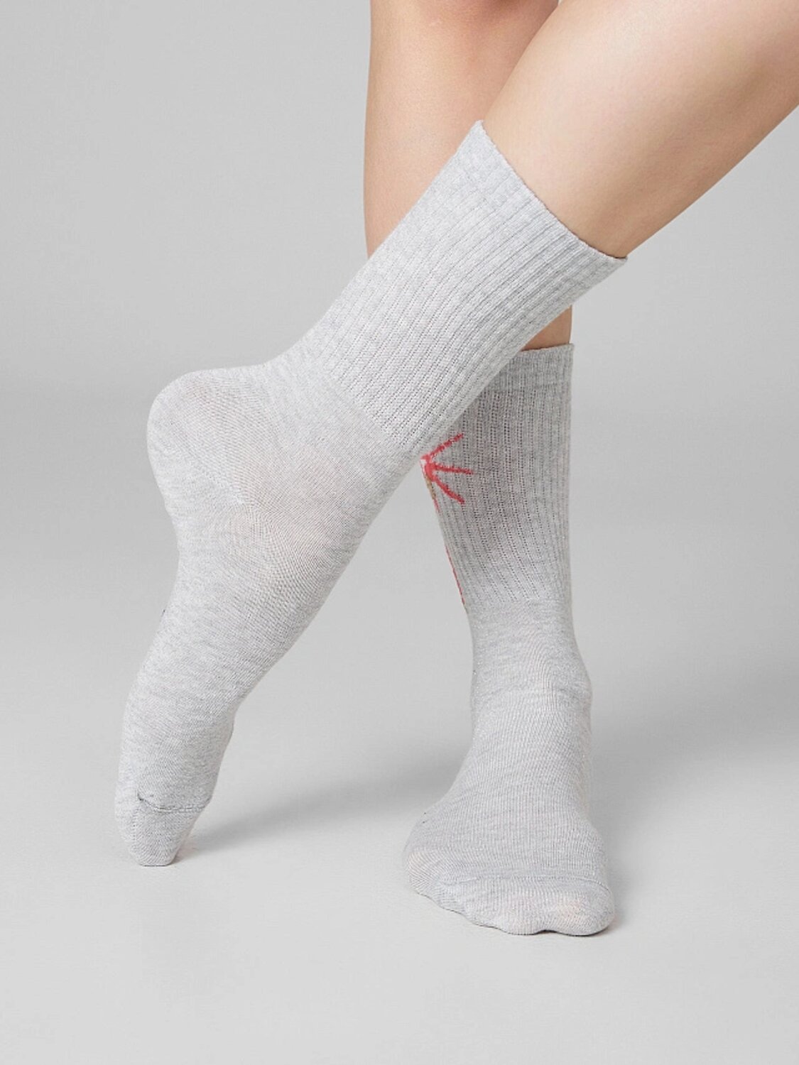 MARK FORMELLE Женские носки 588106 217K-3427 св.сер.меланж /сер.люрекс