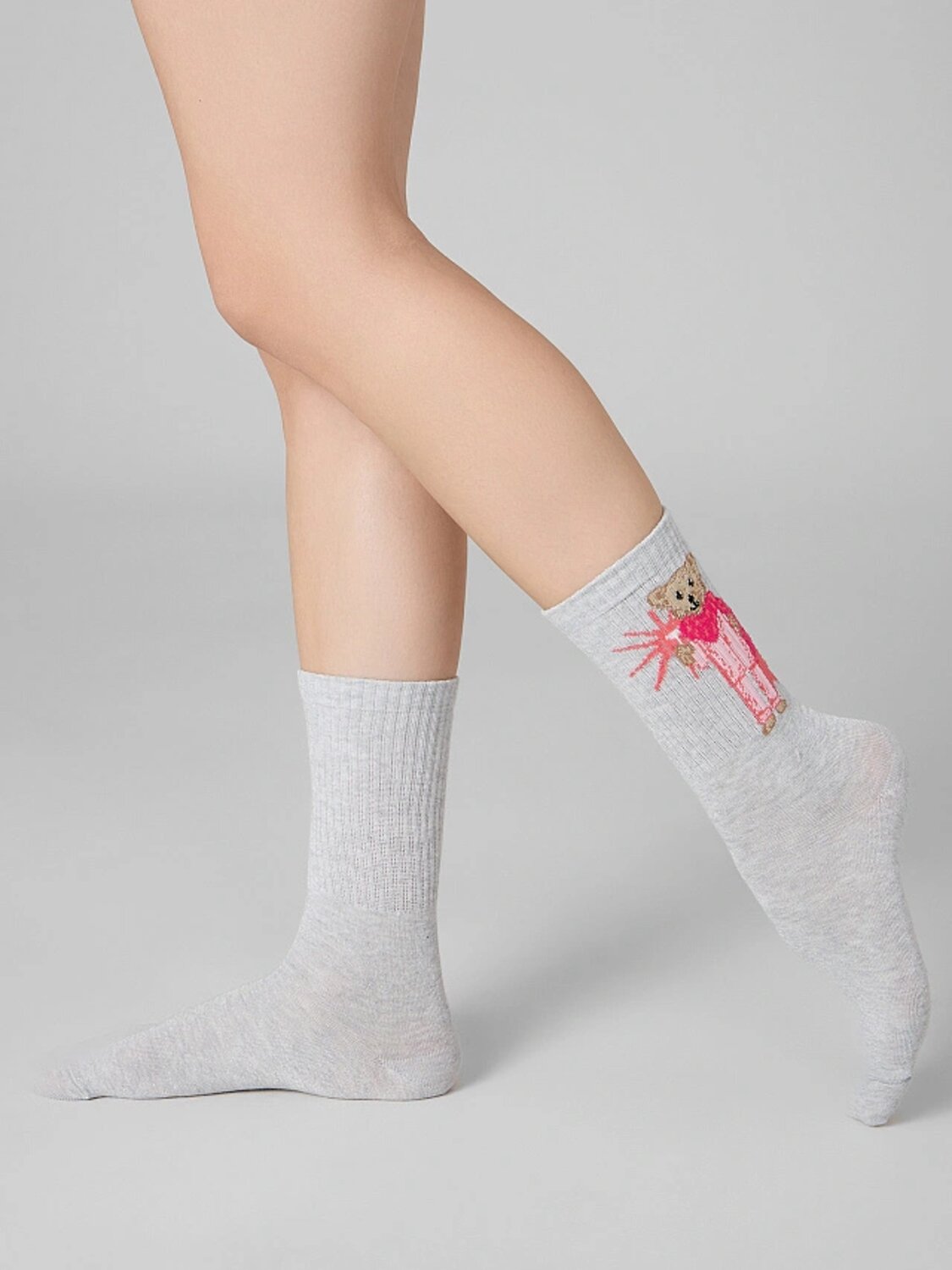 MARK FORMELLE Женские носки 588106 217K-3427 св.сер.меланж /сер.люрекс