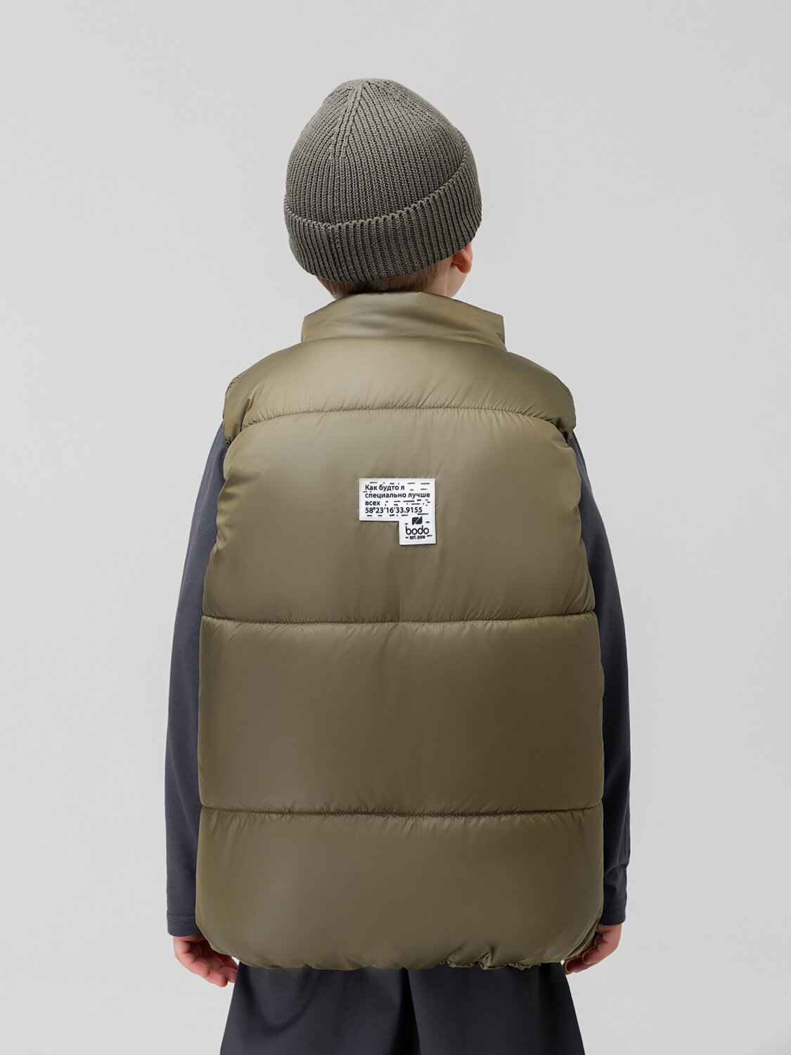 Bodo Жилет 588122 14-56МU темный хаки