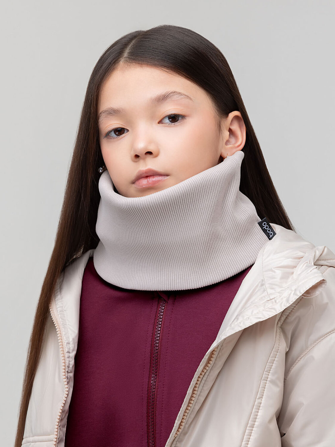 Bodo Шарф 588130 12-134M серо-бежевый