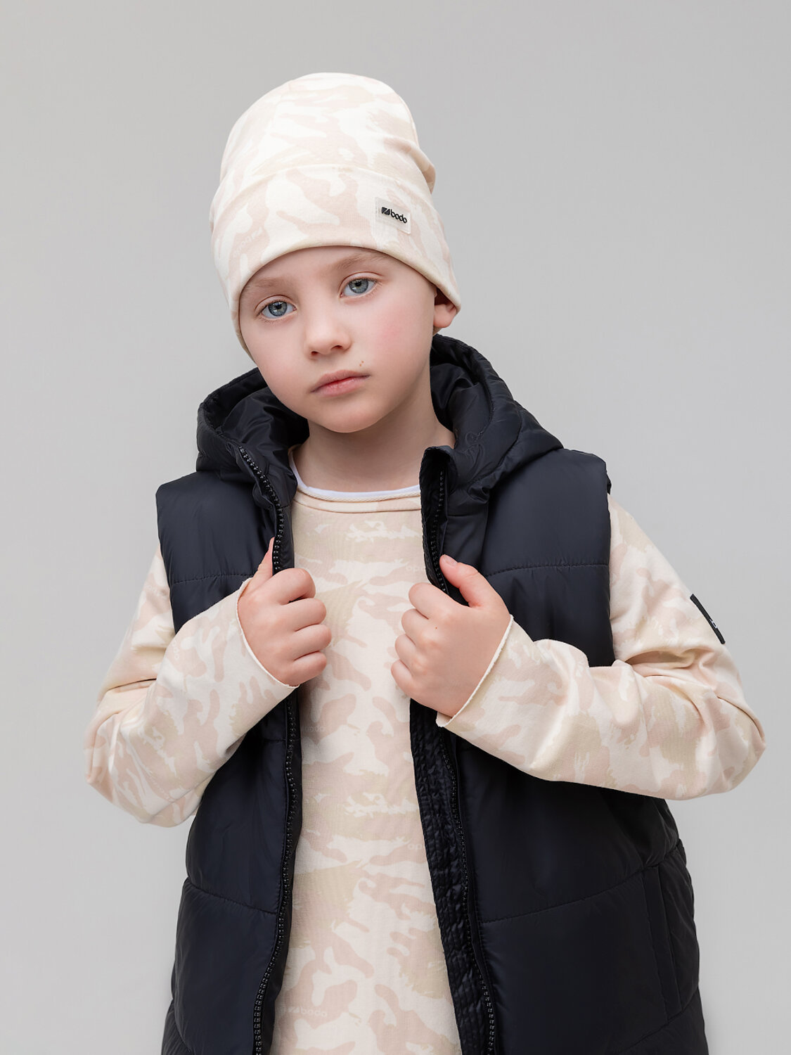 Bodo Шапка 588162 10-414MU бежевый камуфляж