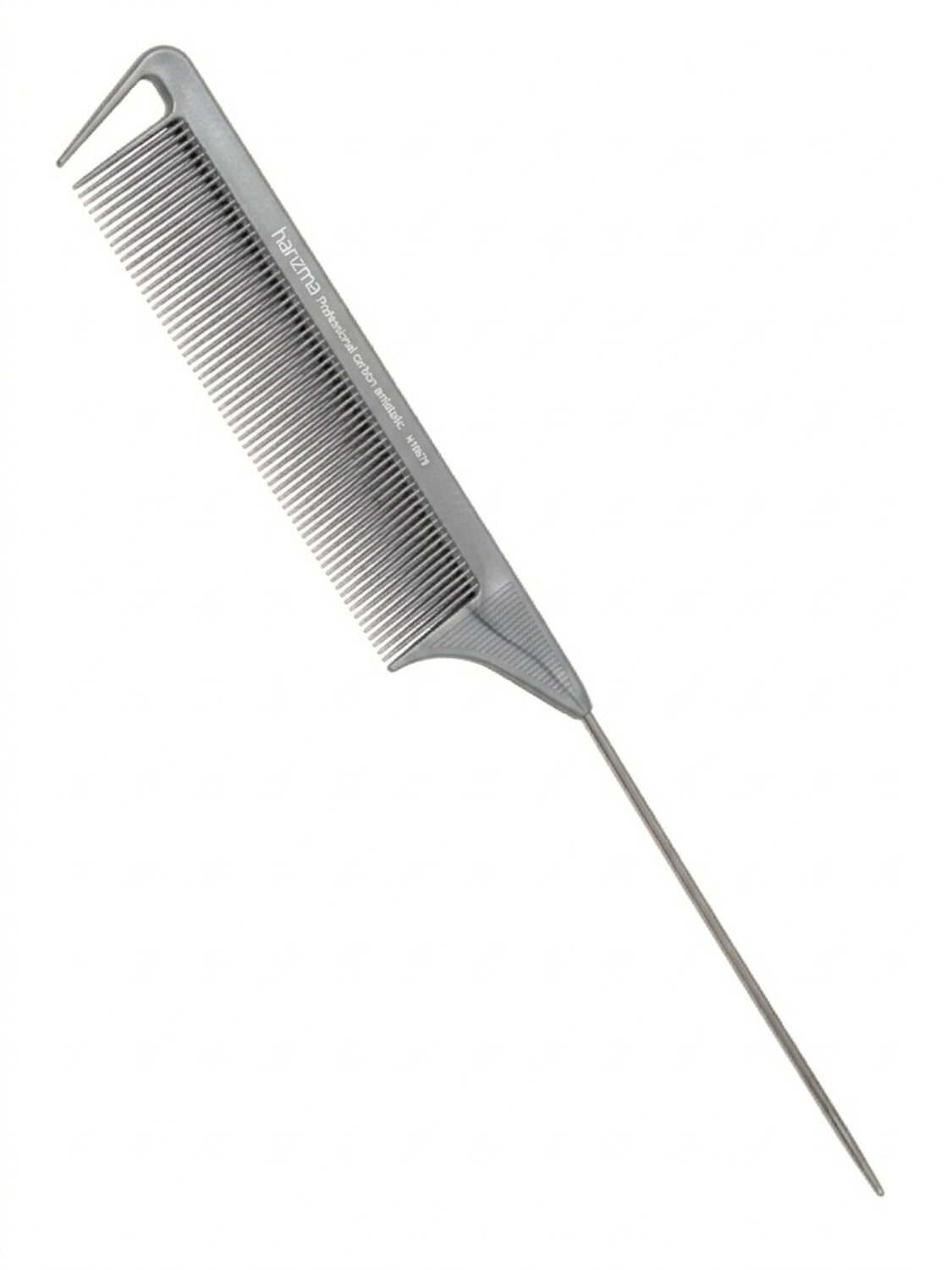 Harizma Профессиональный гребень для волос с металлическим хвостиком, серый 588174 23421 