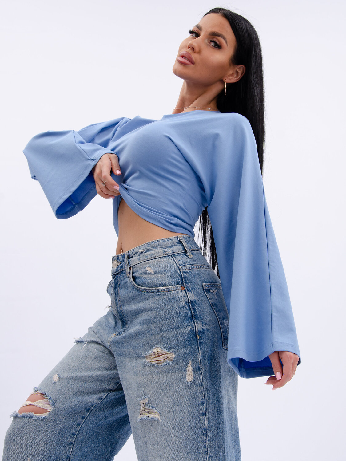 Malina Лонгслив 588178 1005г голубой