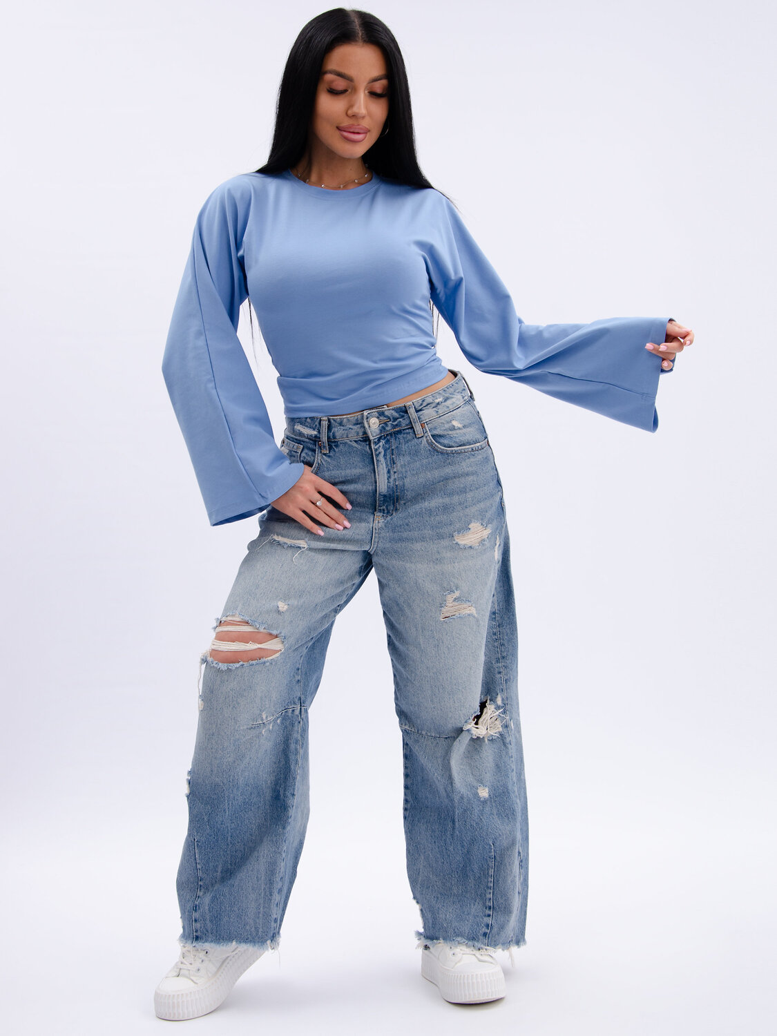 Malina Лонгслив 588178 1005г голубой