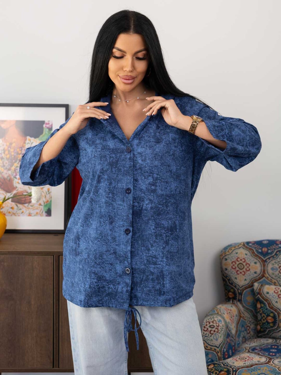 Текс-плюс Рубашка 588181 00-00247497 Синий