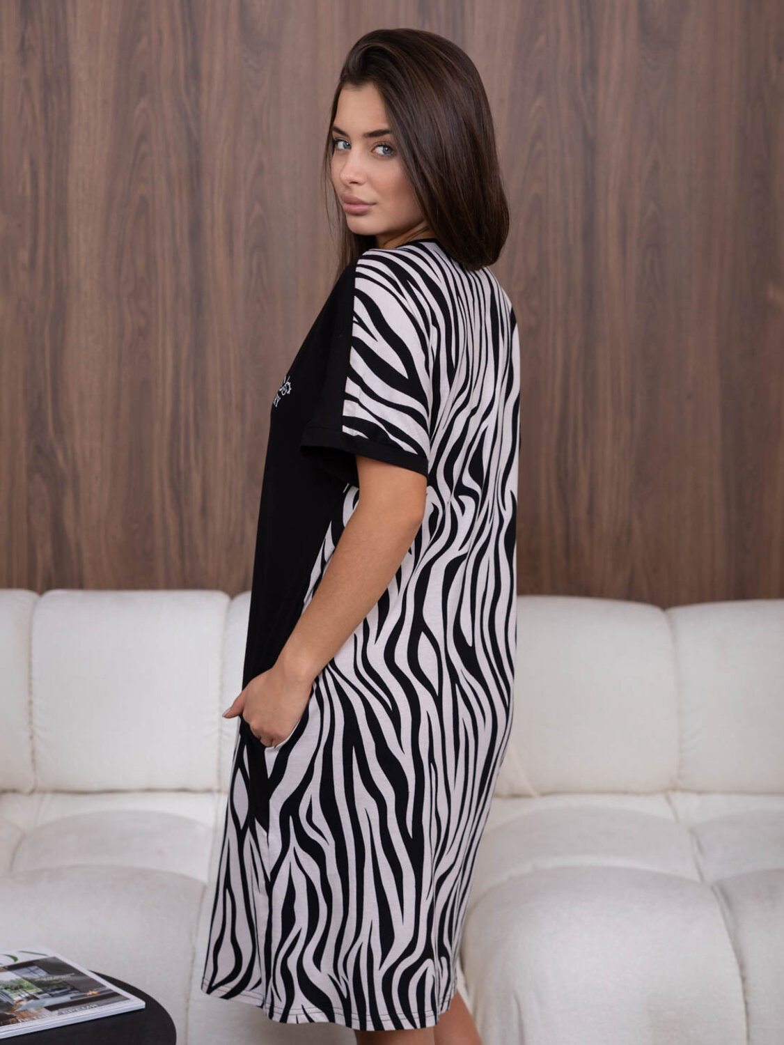 Текс-плюс Халат 588185 00-00247650 Бежевый,черный