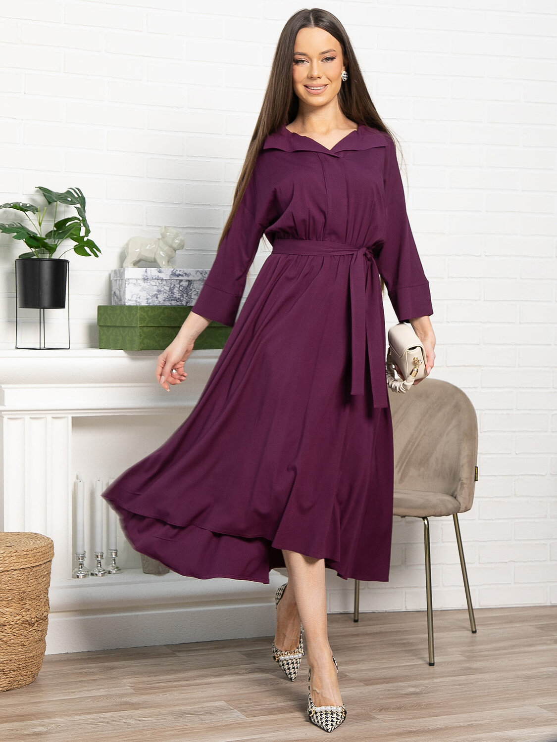 LT Collection Платье 588266 П15097-16М фиолетовый