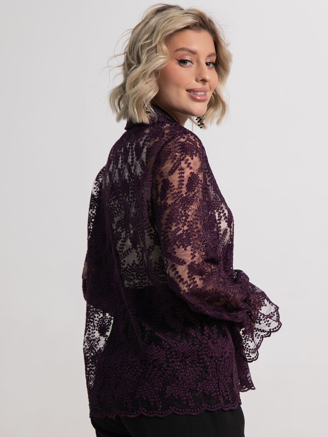 LT Collection Блуза 588267 Б15244-45М фиолетовый