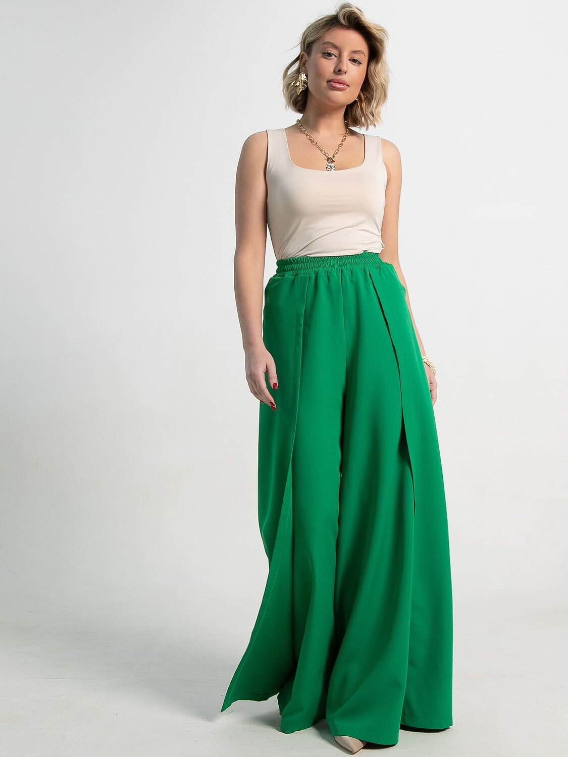 LT Collection Брюки 588268 Б15253-13М зеленый