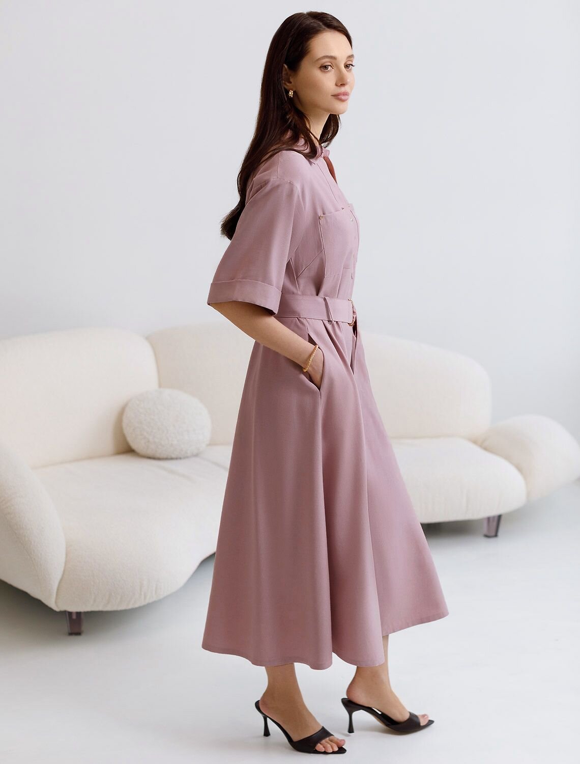 VILATTE Платье 588305 D22.292 зефирно-розовый