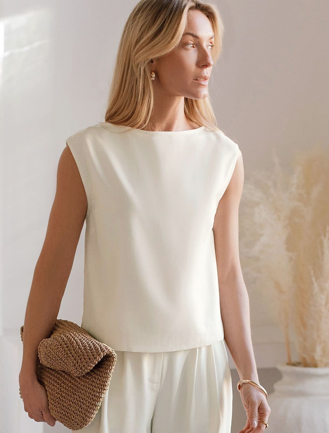 VILATTE Топ 588312 D23.079 натуральный белый