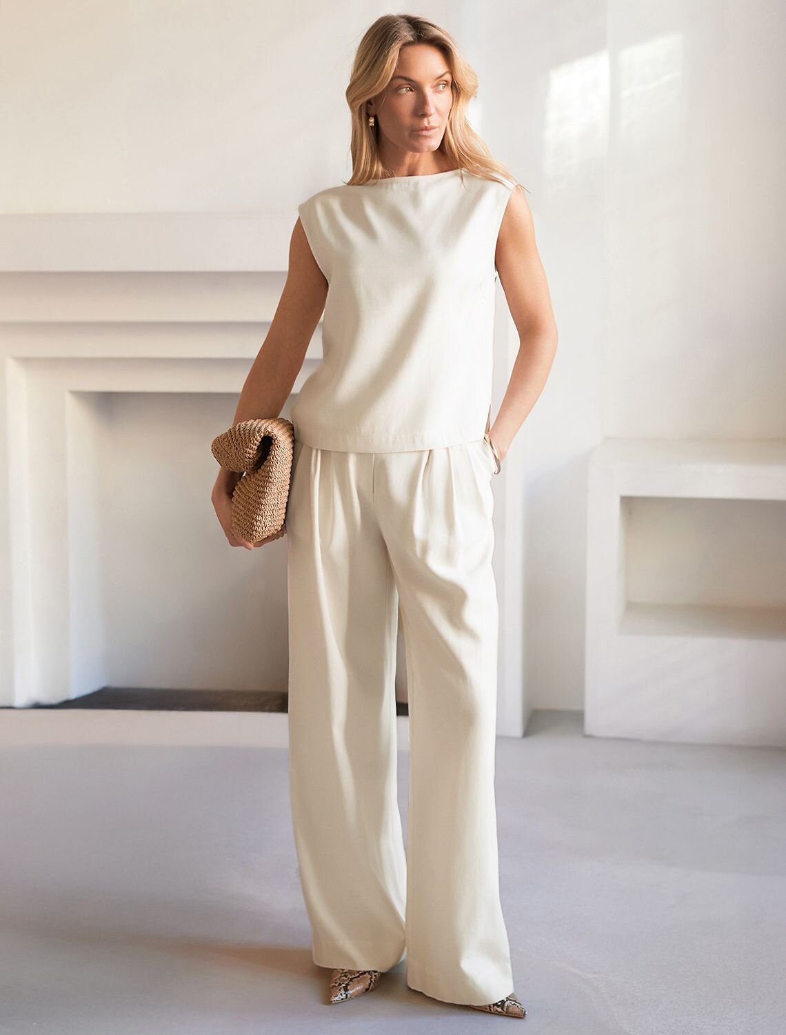 VILATTE Топ 588312 D23.079 натуральный белый