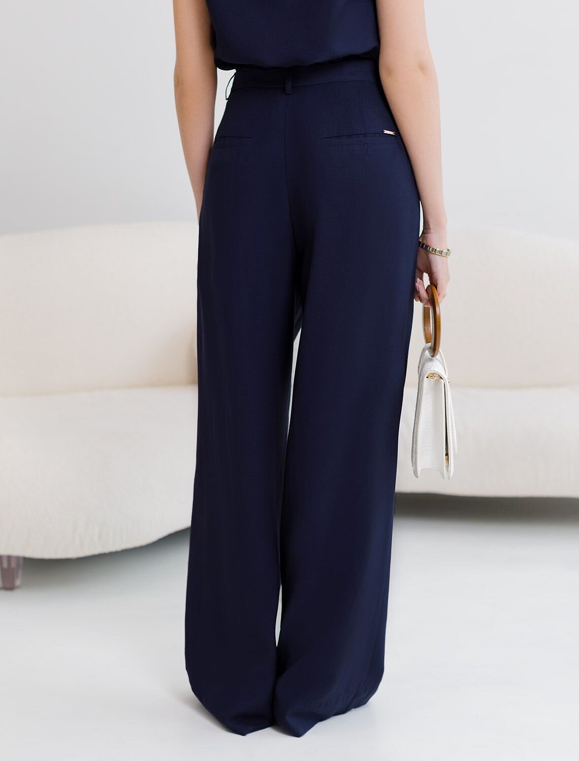 VILATTE Брюки 588319 D24.313 темно-синий