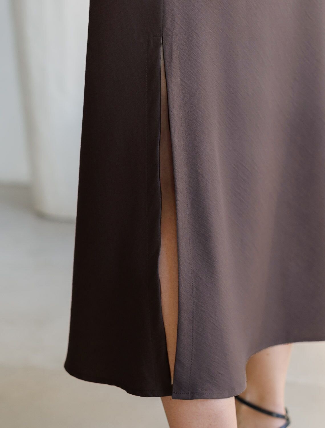 VILATTE Юбка 588322 D26.208 кофейный