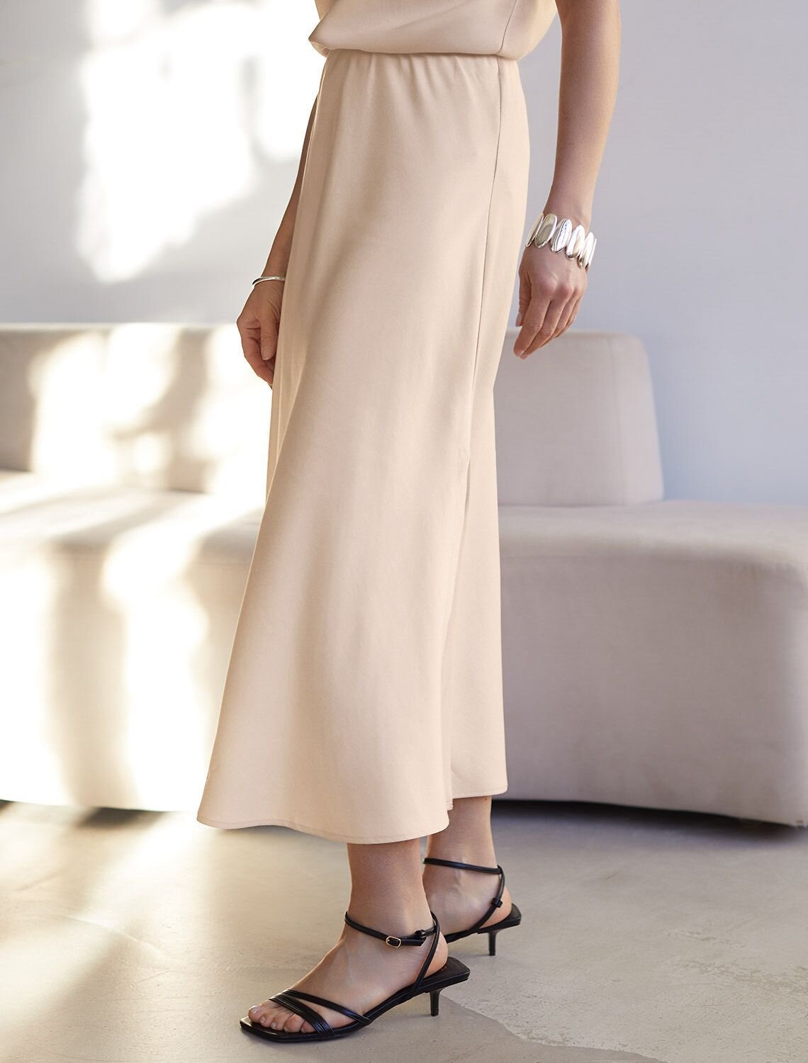 VILATTE Юбка 588324 D26.208 овсяный