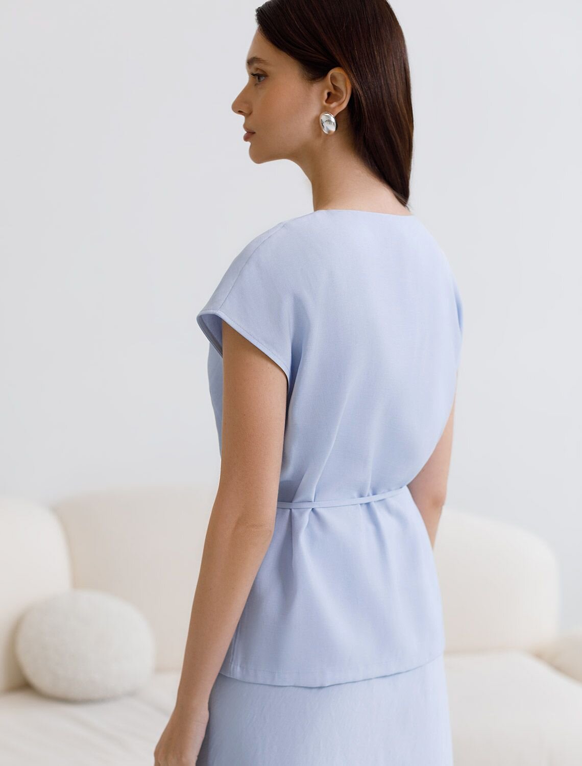 VILATTE Жилет 588326 D27.004 голубой