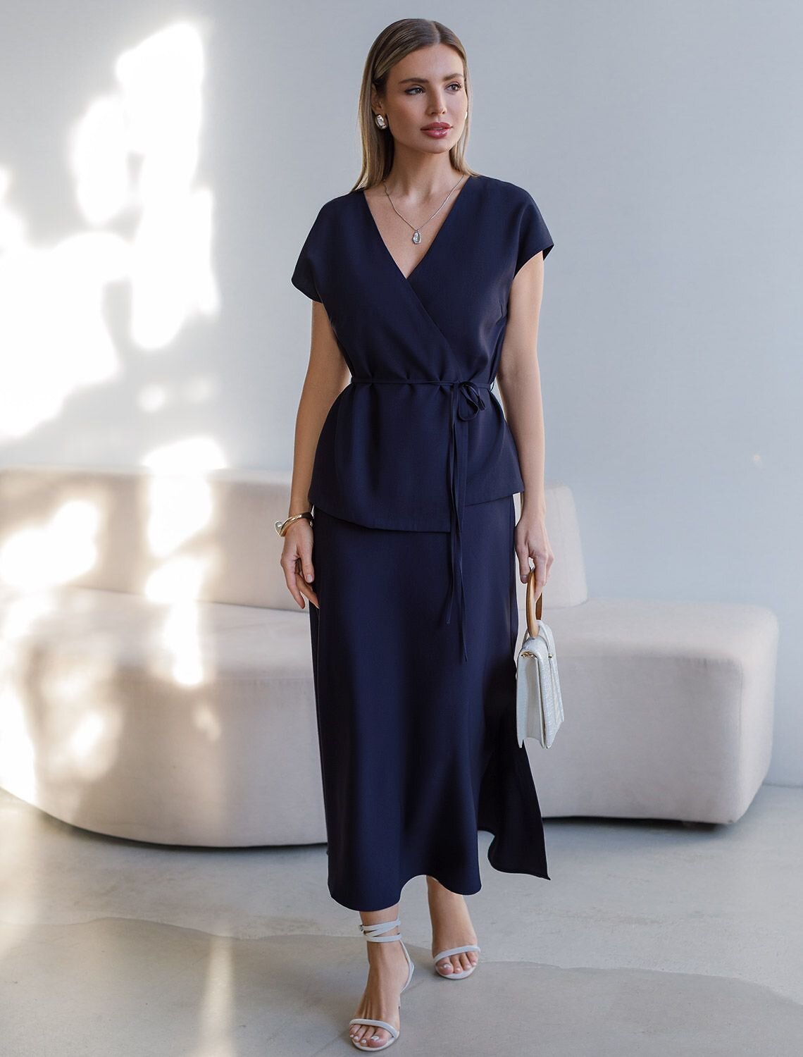 VILATTE Жилет 588331 D27.004 темно-синий