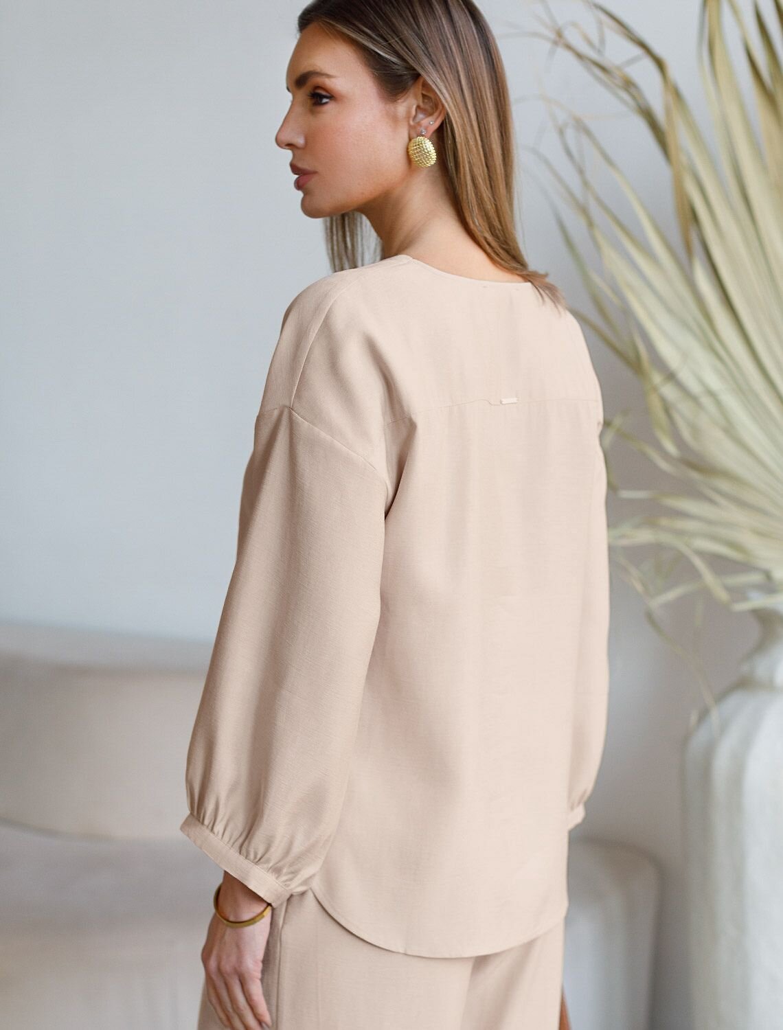 VILATTE Блузка 588336 D29.356 овсяный