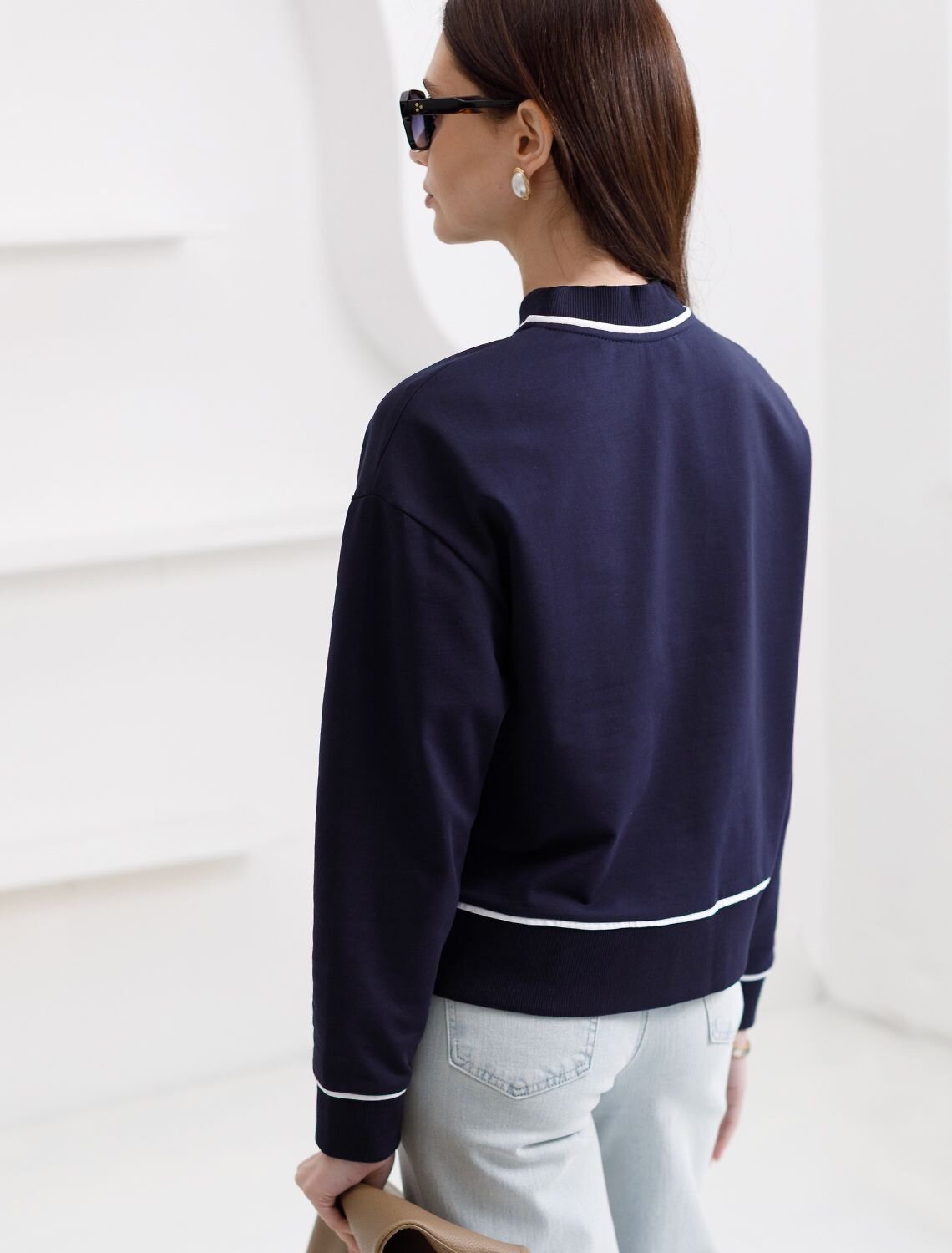 VILATTE Джемпер 588339 D49.166 т.синий