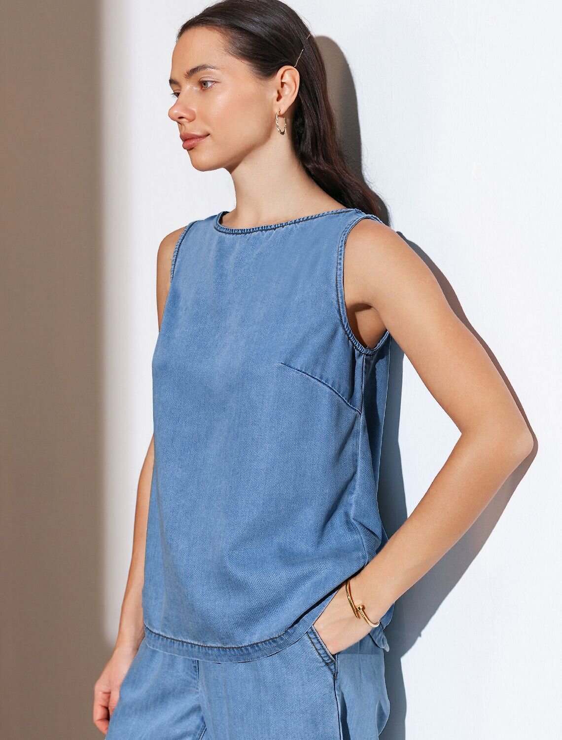 VILATTE Топ 588342 D53.000 светло-синий