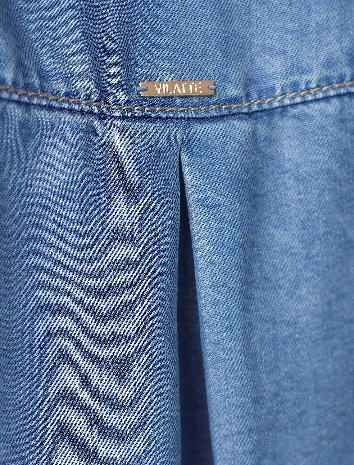 VILATTE Блузка 588352 D59.021 светло-синий