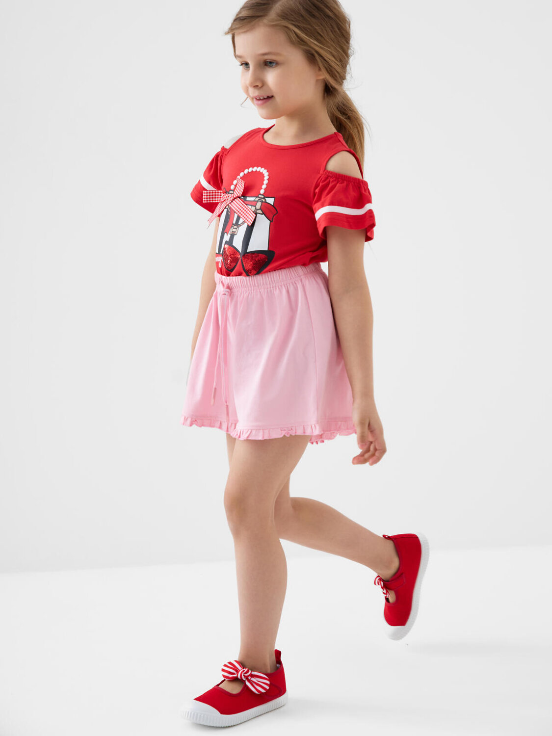 PLAYTODAY Шорты 588387 12622407 светло-розовый,красный