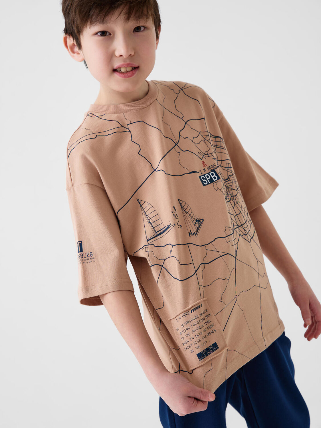 PLAYTODAY Фуфайка 588438 12611470 бежевый