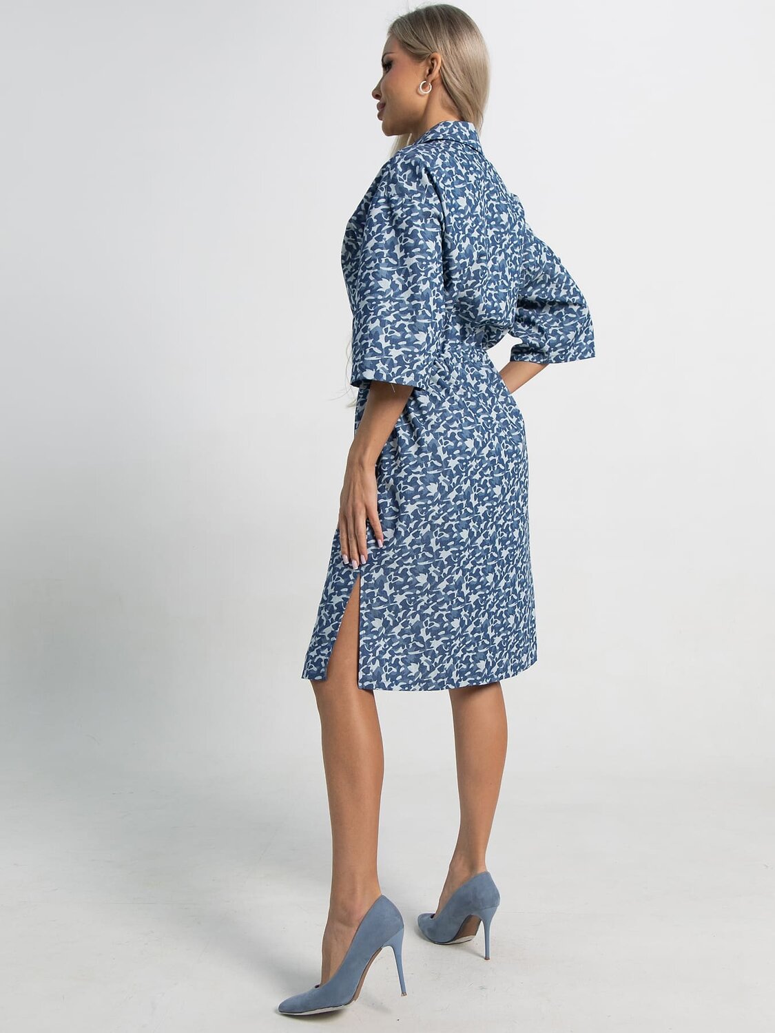 LT Collection Платье 588489 П15449-4М синий