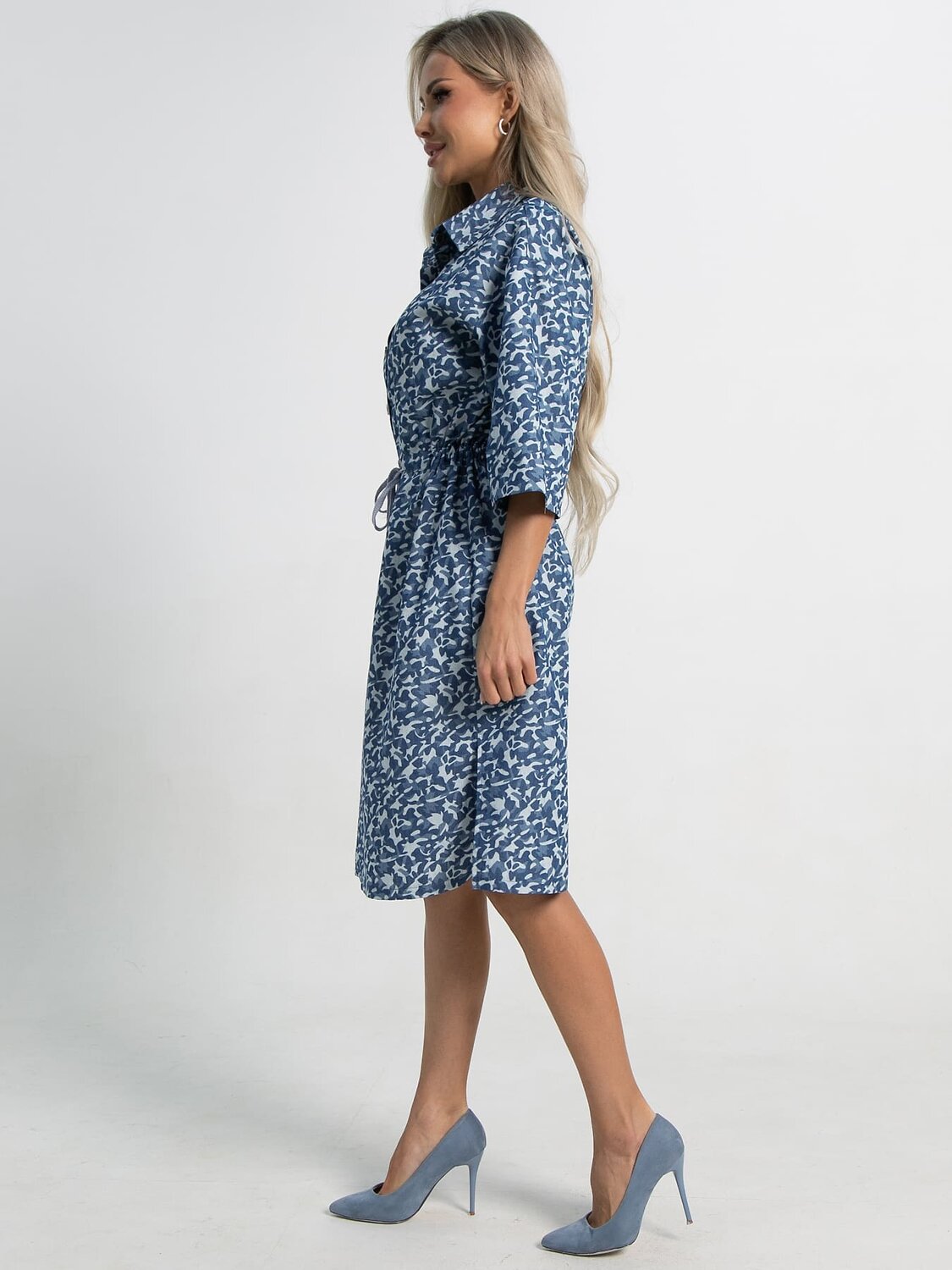 LT Collection Платье 588489 П15449-4М синий