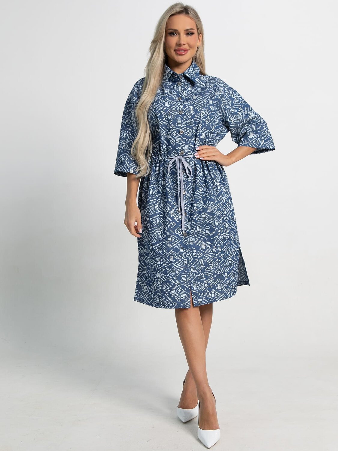 LT Collection Платье 588490 П15450-4М синий