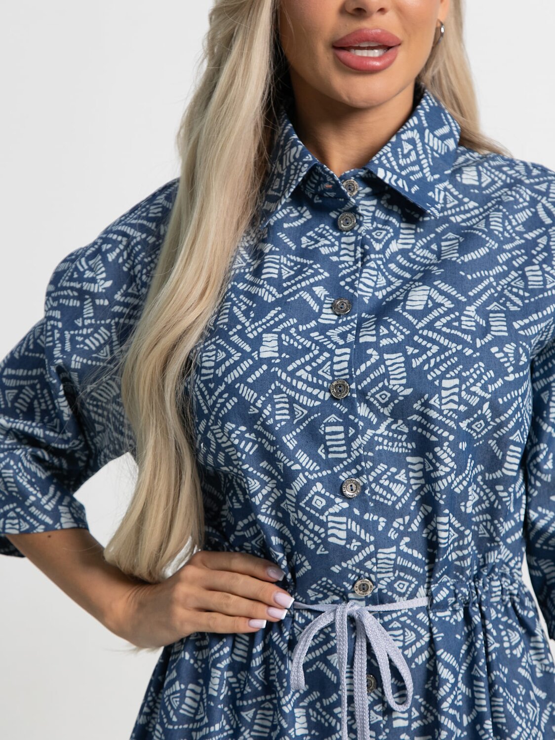 LT Collection Платье 588490 П15450-4М синий