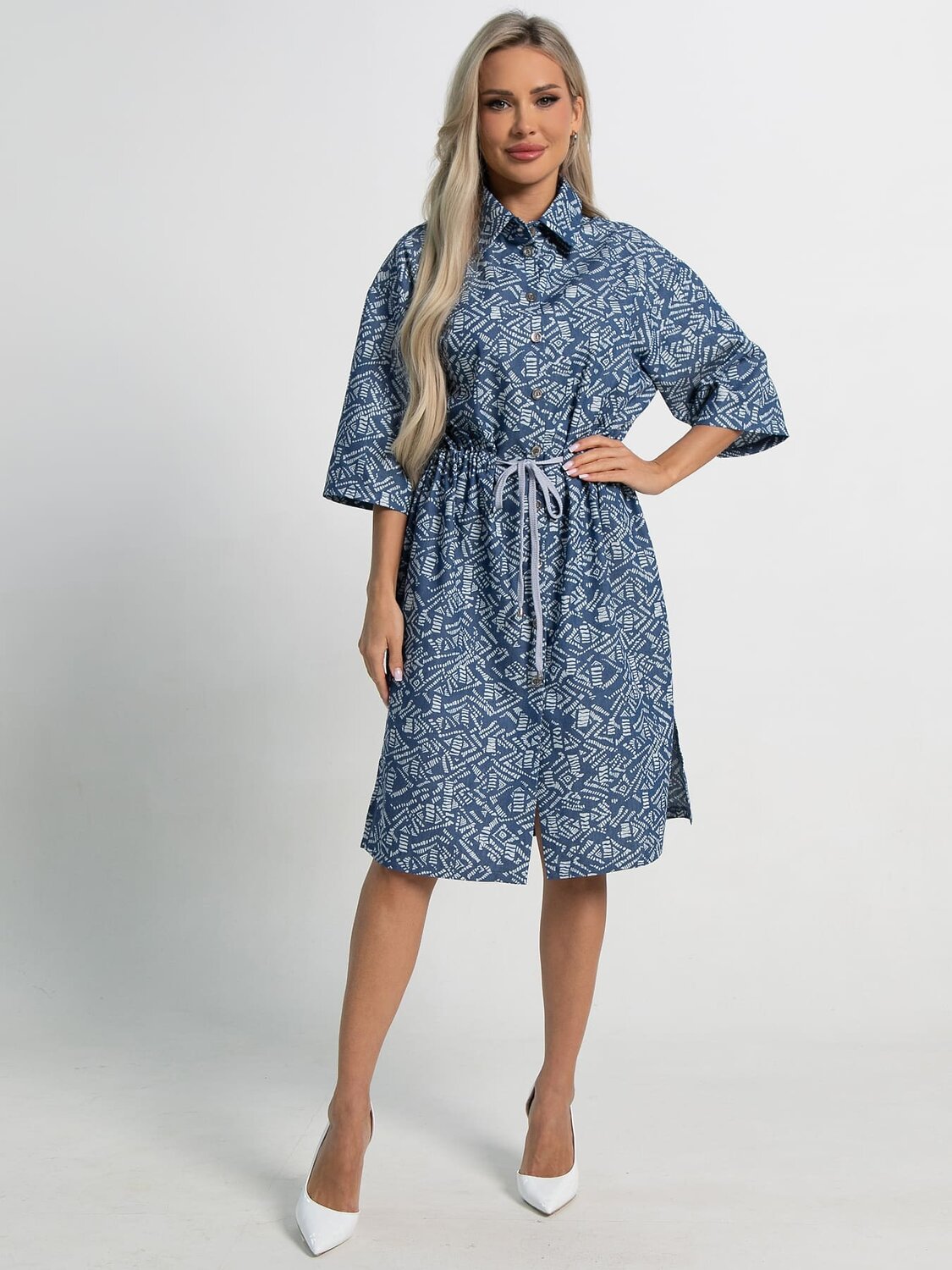 LT Collection Платье 588490 П15450-4М синий