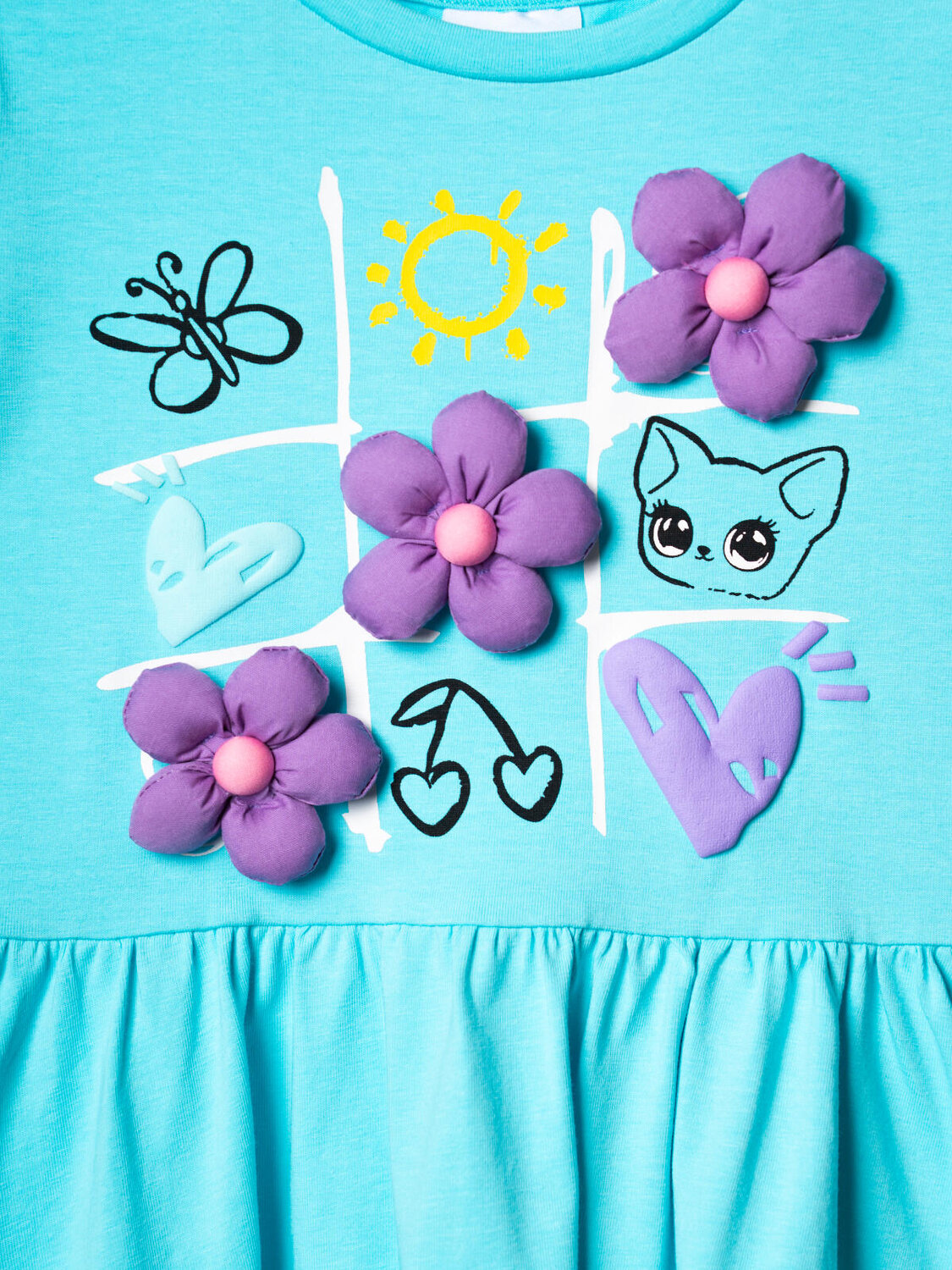 PLAYTODAY Платье 588491 12622443 бирюзовый