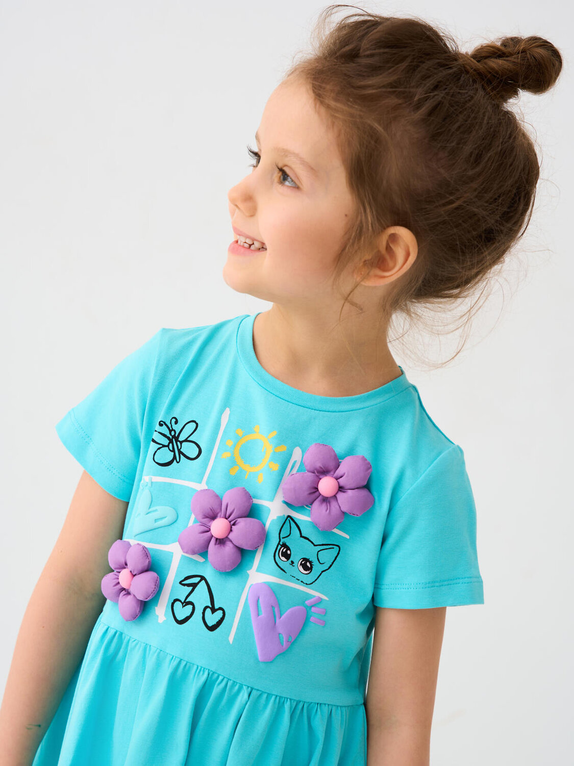 PLAYTODAY Платье 588491 12622443 бирюзовый