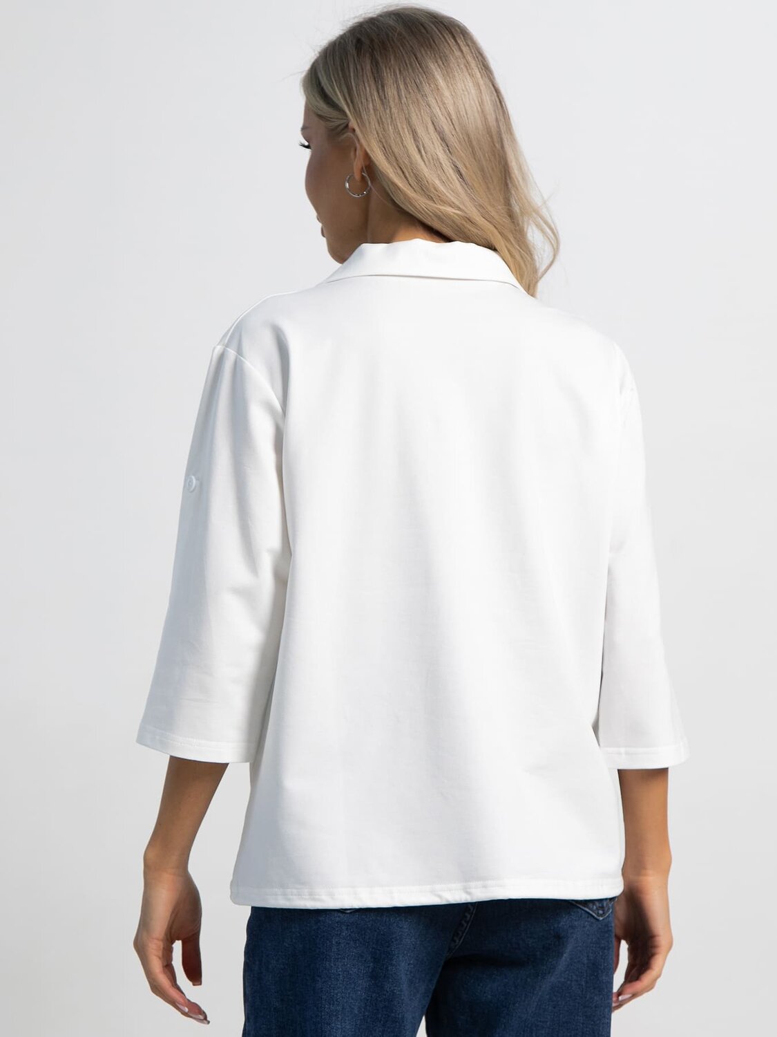 LT Collection Блуза 588492 Б15424-18М белый