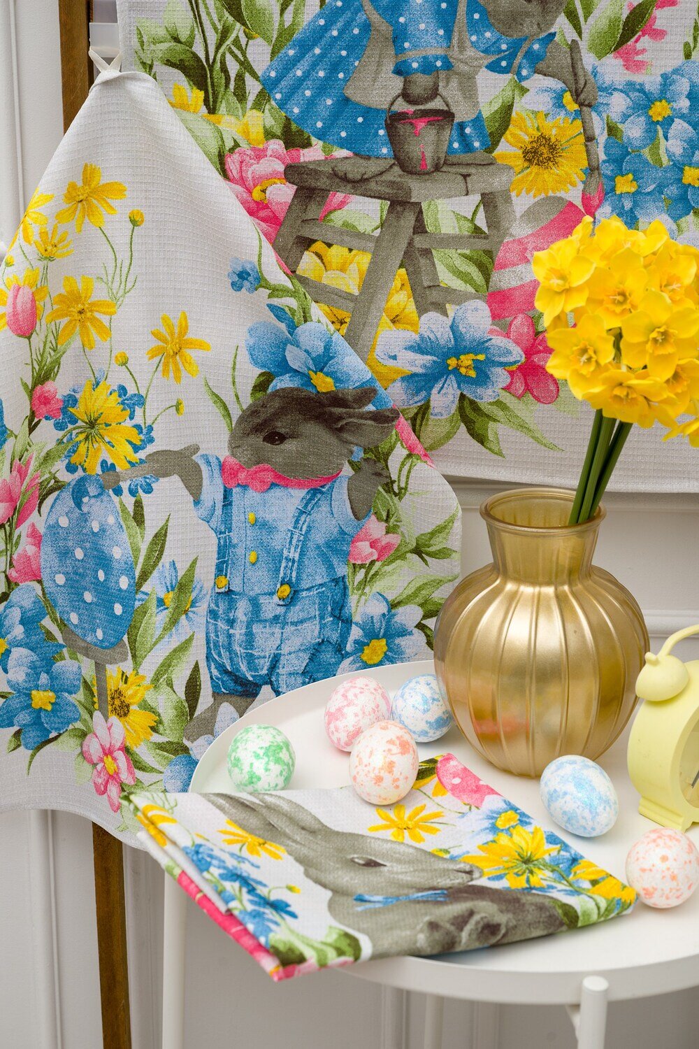 Натали Полотенце 588511 Полотенце подготовка к Пасхе серый