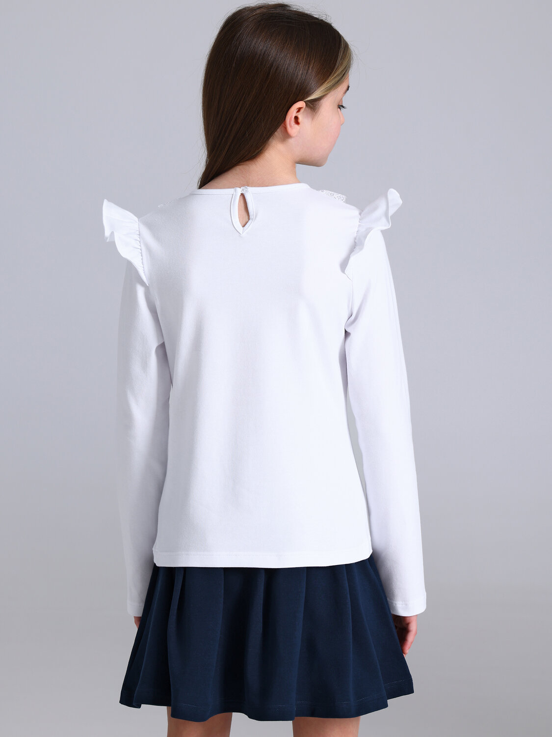 Апрель Блузка 588614 1ДДБД5075804 белый