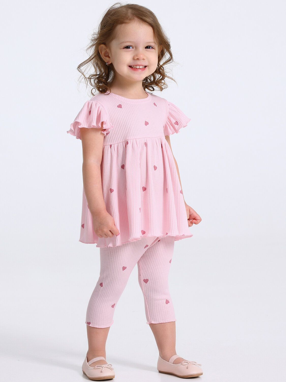 Апрель Комплект 588619 2ЯТБ5921223н розовые сердечки на светло-розовом