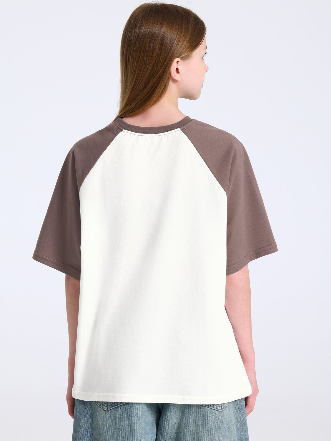 Апрель Футболка 588621 1ДДФК4980001 сливки+светло-коричневый