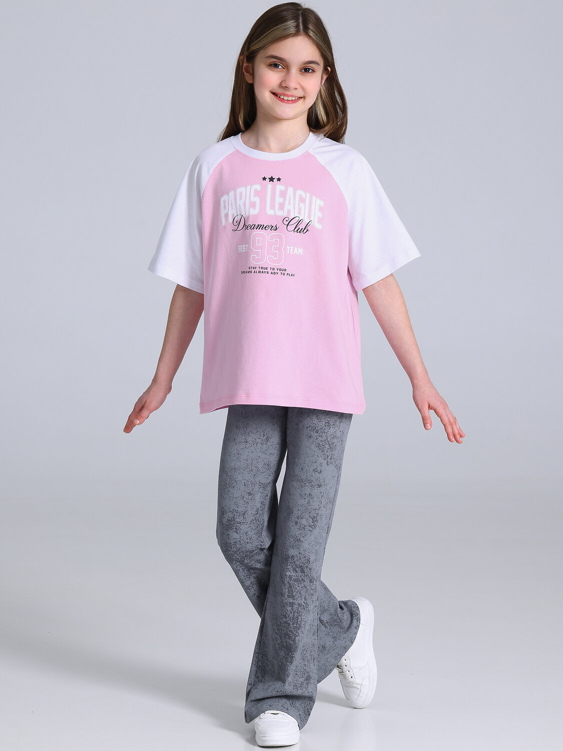 Апрель Комплект 588626 2ДФБ5920804н светло-розовый+белый+варенка светло-серый / Лига