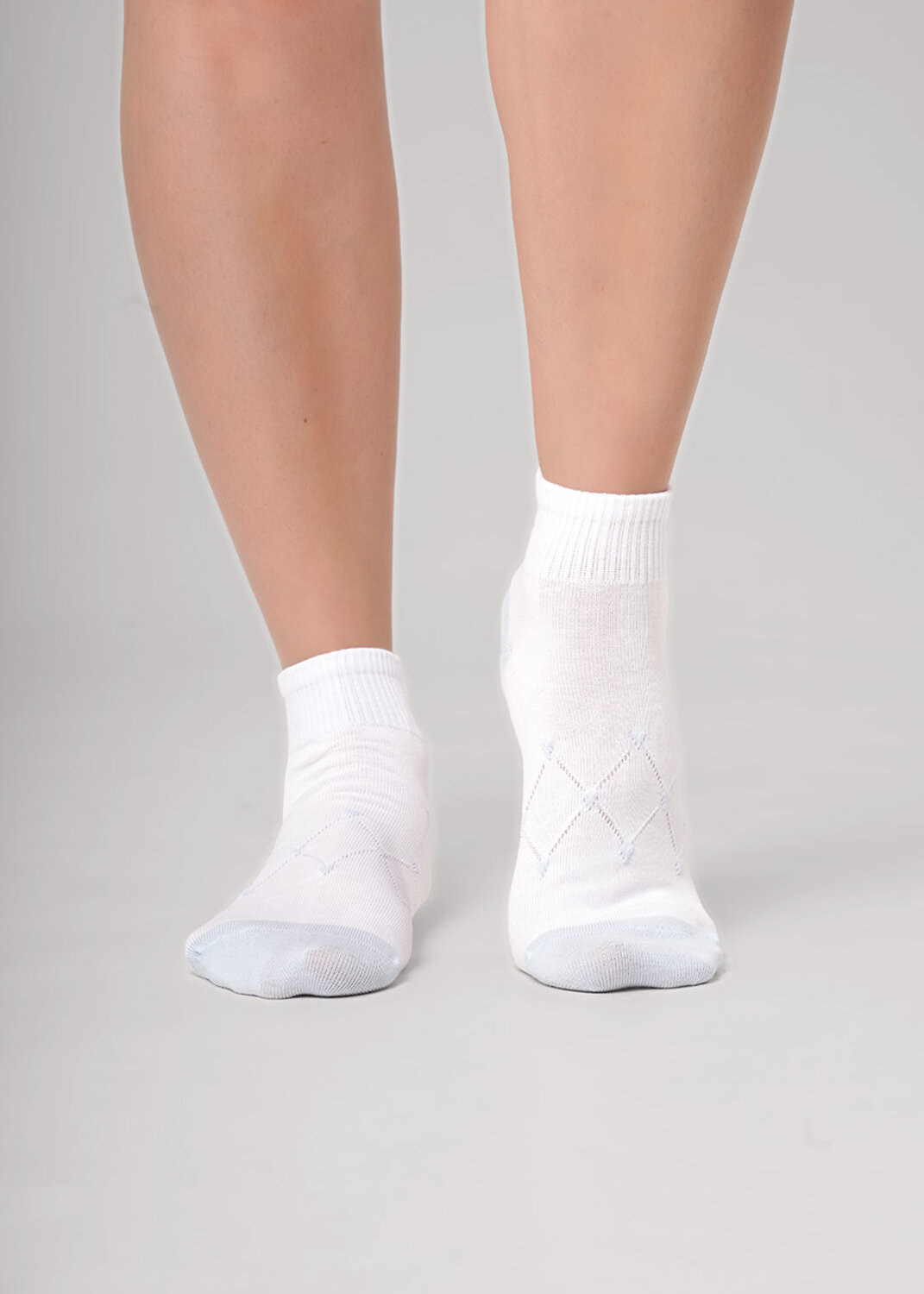 CLEVER Носки 588651 Д5604Z белый/св.голубой