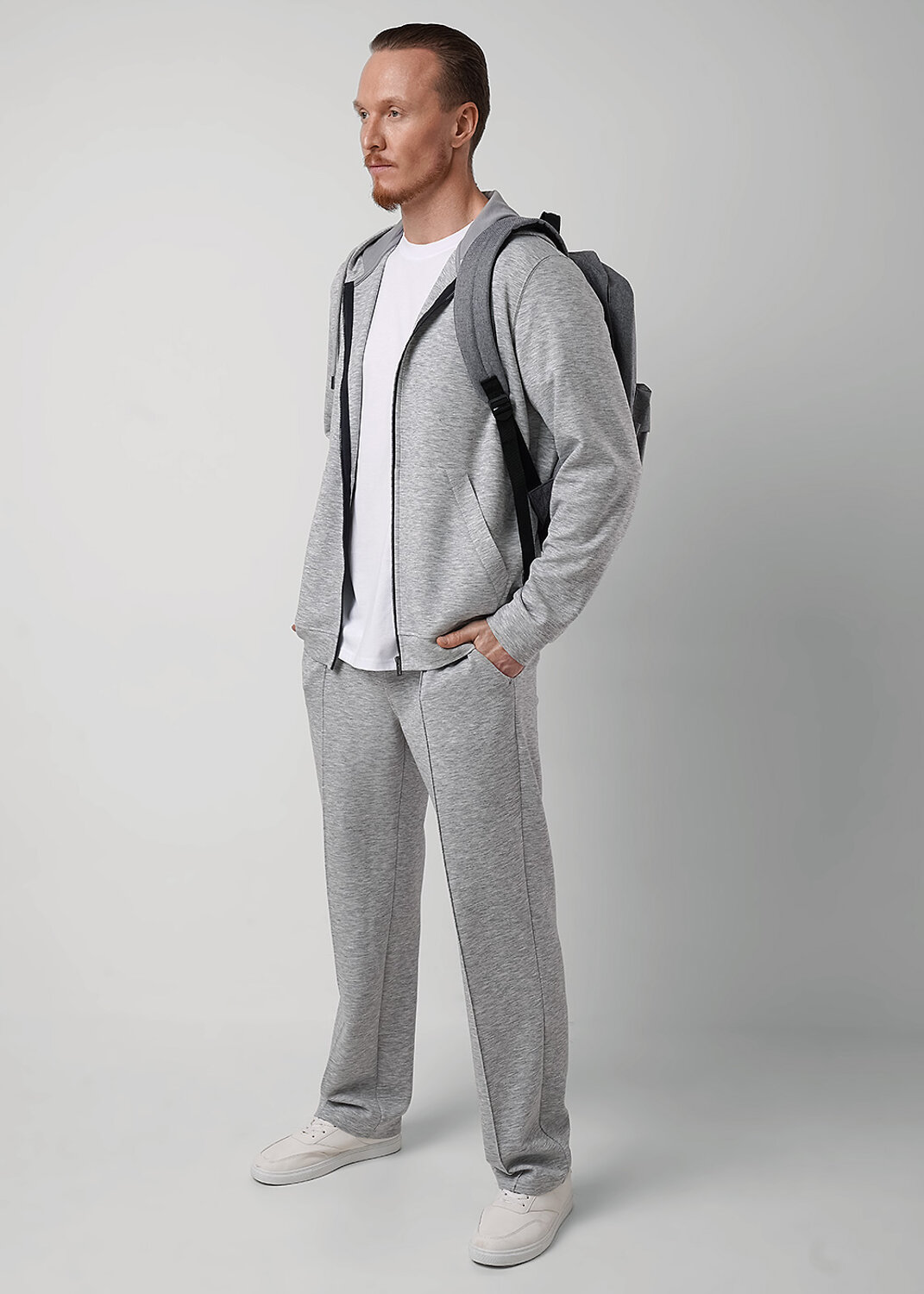 CLEVER Брюки 588675 562715/13сд меланж св.серый