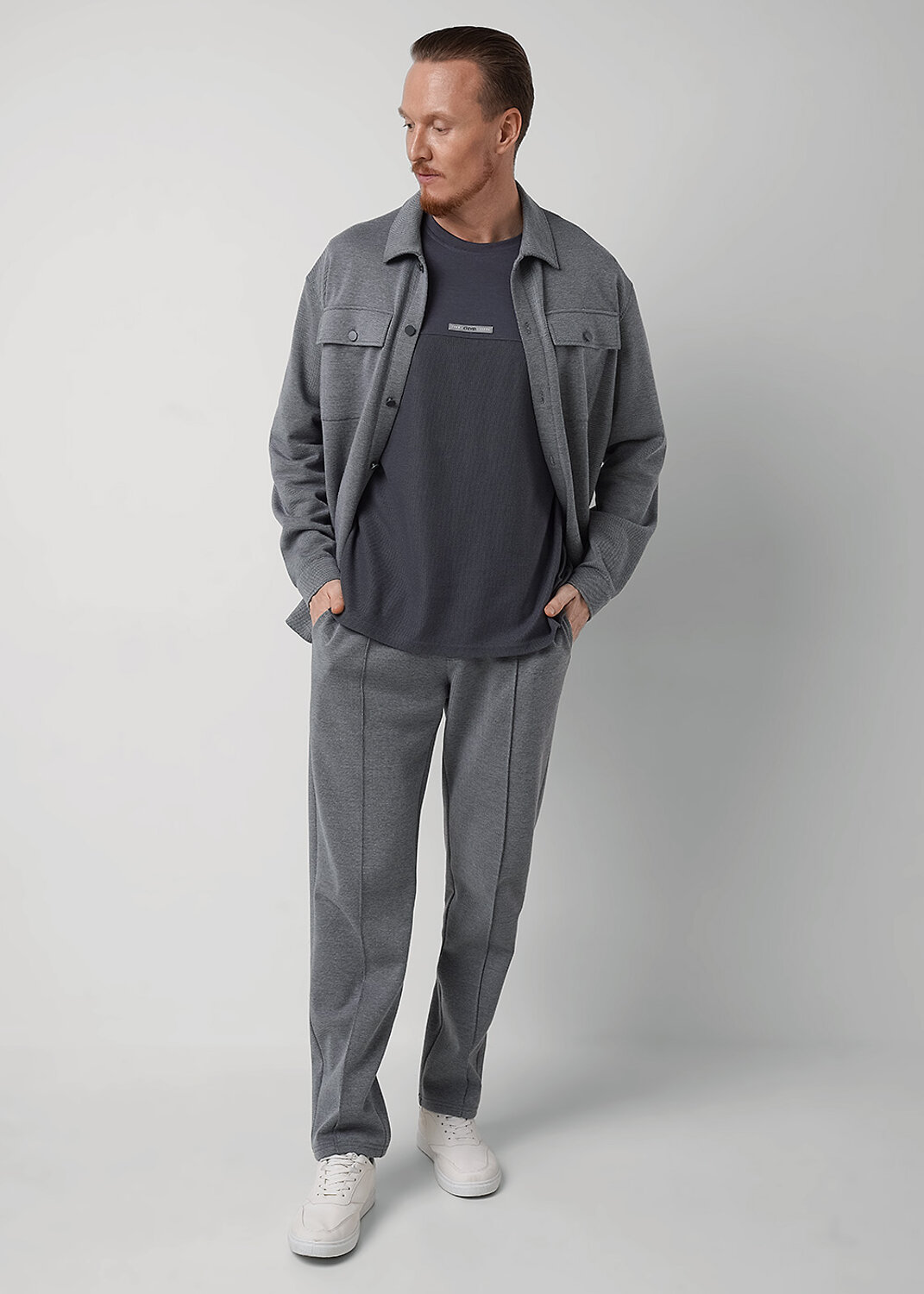 CLEVER Куртка 588676 562699/13ииж т.серый/серый