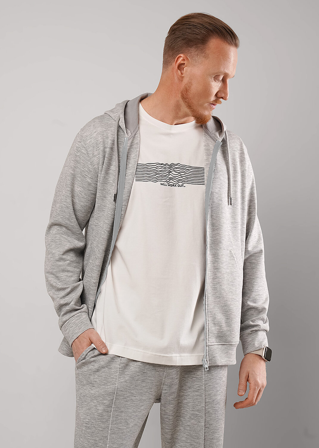 CLEVER Куртка 588677 562714/13сд меланж св.серый