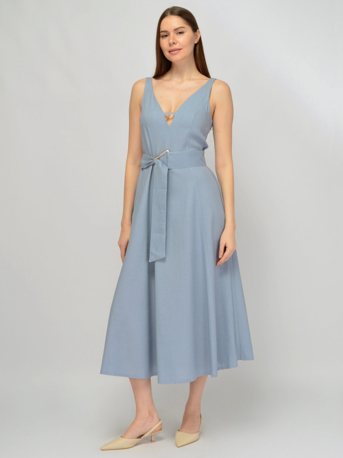 VISERDI Платье 588707 10435-глб 4561690 джинсовый