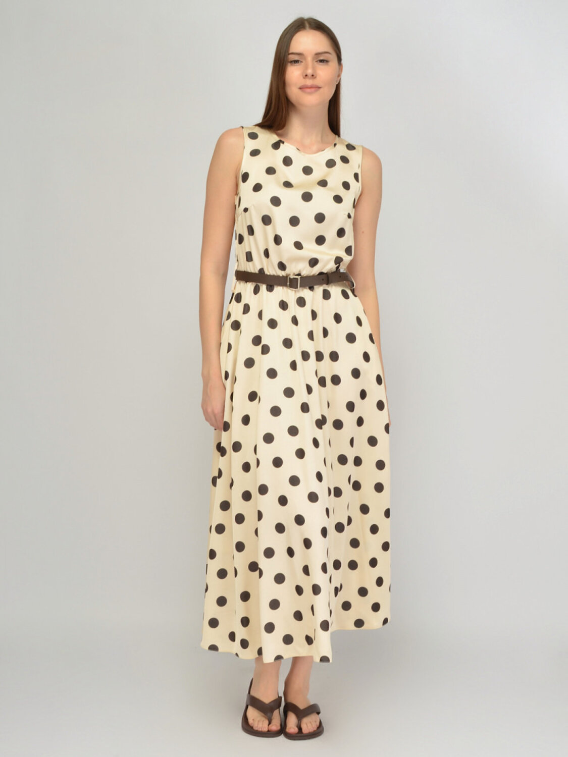 VISERDI Платье 588709 10338-бжг 4561380 бежевый