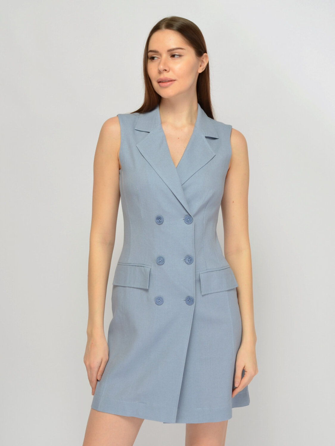 VISERDI Платье 588721 10009-джс 4561540 джинсовый